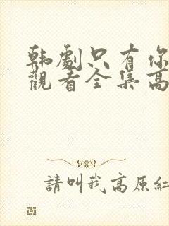 韩剧只有你在线观看全集高清