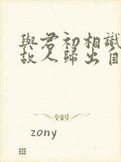 与君初相识恰似故人归出自哪首诗