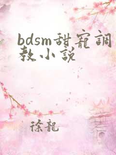 bdsm甜宠调教小说