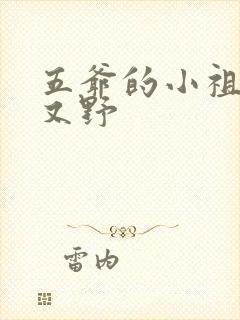 五爷的小祖宗甜又野