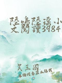 陆鸣陆瑶小说全文阅读3984章