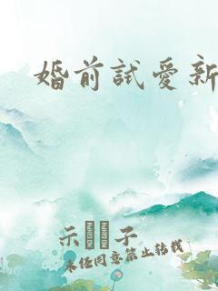 婚前试爱新婚