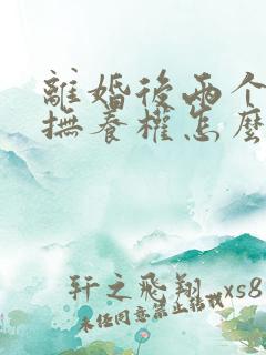 离婚后两个孩子抚养权怎么判定