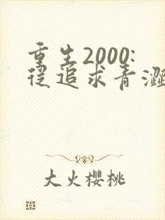 重生2000:从追求青涩校花同桌开始阅读全集