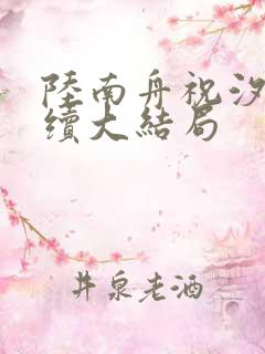 陆南舟祝汐瑶后续大结局