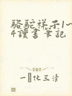 骆驼祥子1~24读书笔记