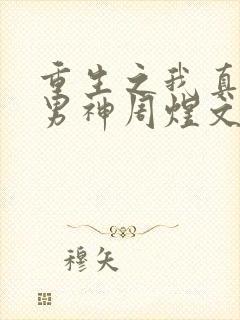 重生之我真不是男神周煜文