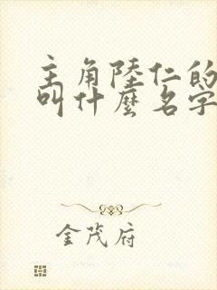 主角陆仁的小说叫什么名字