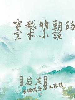 穿越明朝的所有完本小说