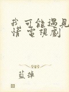 我可能遇见了爱情 电视剧