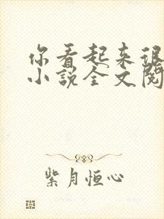 你看起来很好亲小说全文阅读