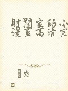 财阀家的小儿子漫画高清完整版