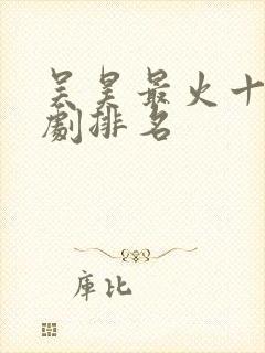 吴昊最火十部短剧排名