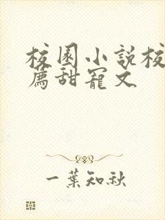 校园小说校霸推荐甜宠文