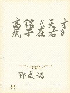 高铭《天才在左疯子在右》