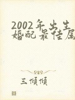 2002年出生婚配最佳属相