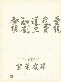 都知道我爱你电视剧免费观看