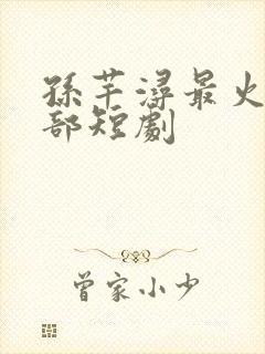 孙芊浔最火的十部短剧