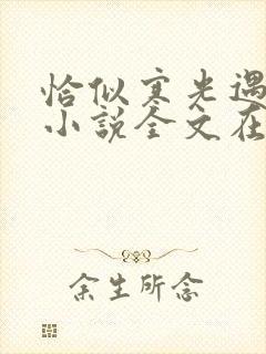 恰似寒光遇骄阳小说全文在线阅读