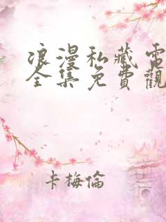 浪漫私藏电视剧全集免费观看