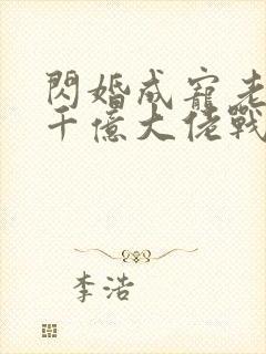 闪婚成宠老公是千亿大佬战胤海