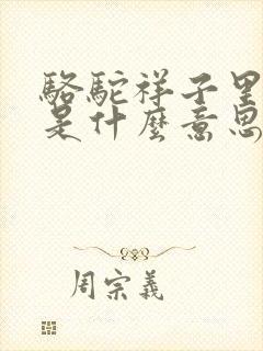 骆驼祥子里的x是什么意思