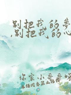 别把我的梦带走,别把我的心带走
