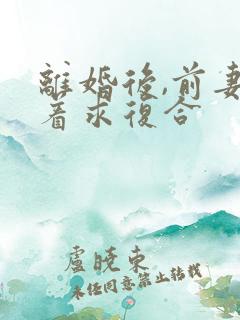 离婚后,前妻哭着求复合