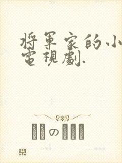 将军家的小娘子电视剧.