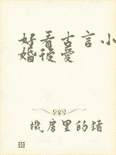 好看古言小说先婚后爱