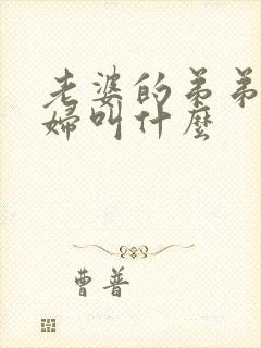 老婆的弟弟的媳妇叫什么