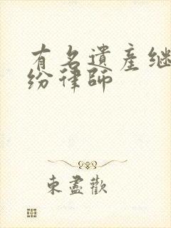 有名遗产继承纠纷律师