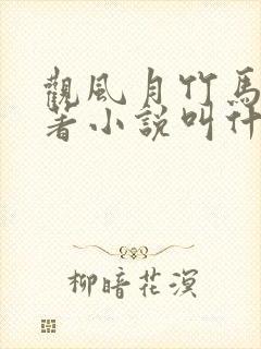 观风月竹马篇原著小说叫什么名字