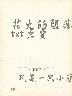 花火的堕落浮殇txt免费
