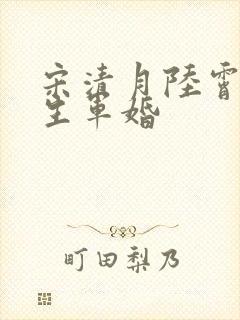 宋清月陆霄寒重生军婚