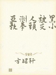 亚洲人被黑人调教拳头交小说