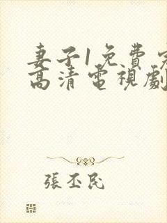 妻子1免费完整高清电视剧在线