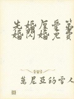 先婚厚爱第一军婚闪婚免费阅读