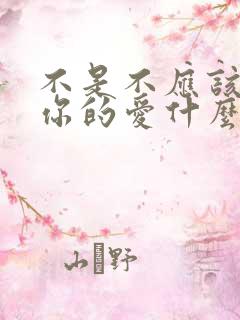 不是不应该谢谢你的爱什么歌名