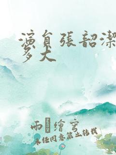 演员张韶洁年龄多大