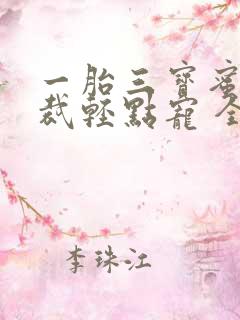 一胎三宝蜜婚总裁轻点宠 全文阅读