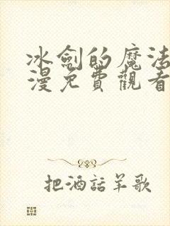 冰剑的魔法师动漫免费观看