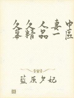 久久人妻中文字幕精品一区二区