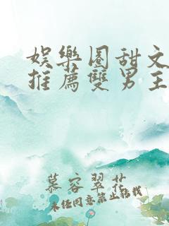 娱乐圈甜文小说推荐双男主