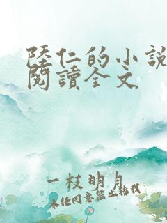 陆仁的小说免费阅读全文