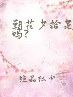 朝花夕拾是小说吗?