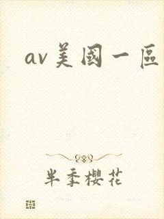 av美国一区