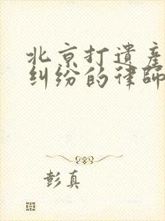 北京打遗产继承纠纷的律师