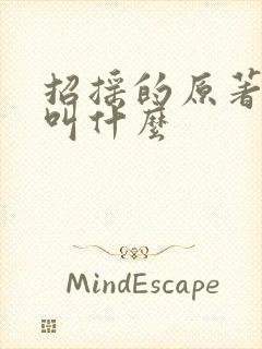 招摇的原著小说叫什么