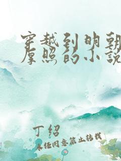 穿越到明朝成朱厚照的小说